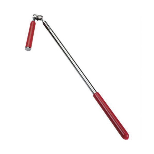 Retrieving Tool, Magnetic, 26-3/4 in Overall Length, Versatile Telescoping Handle, 1.5 lb Pull, Aluminum