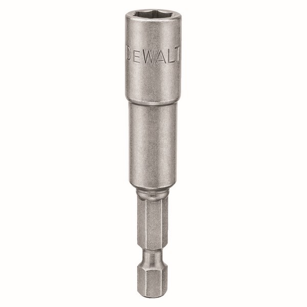 Nut Driver, Magnetic, 5/16 in Drive, Hex Drive, 1/4 in Shank, Hex Shank, 5/16 in Hex, 2-9/16 in Overall Length, Steel