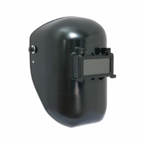 Welding Helmet, Lightweight Lift Front Lens, 10 Lens Shade, Black, 2 in Plate Height, 4-1/4 in Plate Width, 2 x 4-1/4 in Viewing Area, Speedy Loop Headgear, Thermoplastic