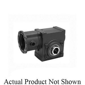 Right Angle Worm Gear Speed Reducer, Size 40 Standard, 50:1 Gear Ratio, 3.63 hp, 3-Piece Coupled Input, Double Solid Shaft Output, 1-1/8 in Input, 1-7/8 in Output, 35 rpm Output Max Speed, 1750 rpm Input Max Speed, 4559 in-lb, 4 in Centre Distance, 3