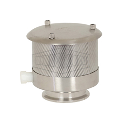 Relief Tank Vent Valve, 2 in Nominal, Clamp, 3 psi, 70 °F, 500 gpm, 304 Stainless Steel Body, 304 Stainless Steel Trim, EPDM O-Ring, 3.99 in W x 3.46 in H