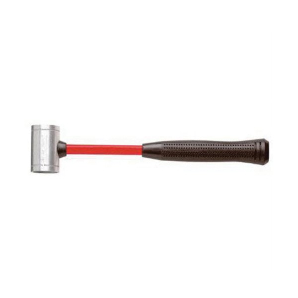 Soft Face Hammer, 12 in Overall Length, Soft Face, 1-1/2 in Face Dia, 1 to 2.9 in Face Diameter Range, 1.02 lb Head, 2-3/8 in Head Length, Replaceable Face, Fiberglass Handle, Non-Slip Grip