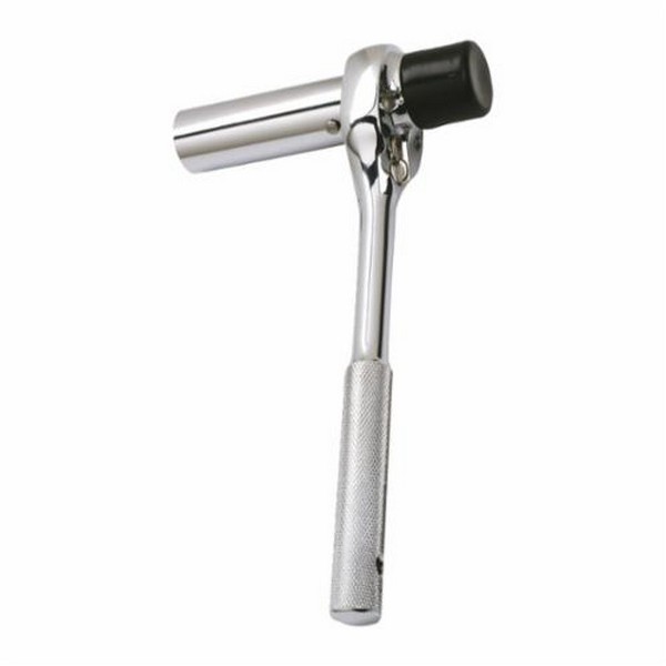 Hand Ratchet, Non-Insulated, Measurement System: Imperial, 1/2 in Drive, 10 in Overall Length, Pear Head Shape, 8˚ Minimum Arc Swing, 45 Geared Teeth, Yes Reversible, Steel, Full Polished