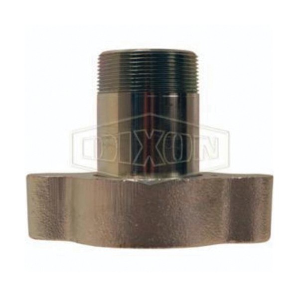 Hose Adapter, Series: Boss, Adapter, 1-1/4 Inch Nominal, Male NPT, Iron/Steel, Plated, Domestic
