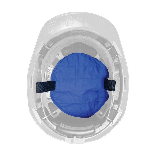 Hard Hat Cooling Pad, Cooling Method: Evaporation, Blue, 65% Polyester/35% Cotton Poplin, For Use With: EZ-Cool® Hard Hat, 6.9 x 1 x 2.2 in