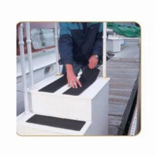 Safety Tread Cover, Pre-Cut, 24 in Depth, 3/4 in Width, Aluminum Oxide