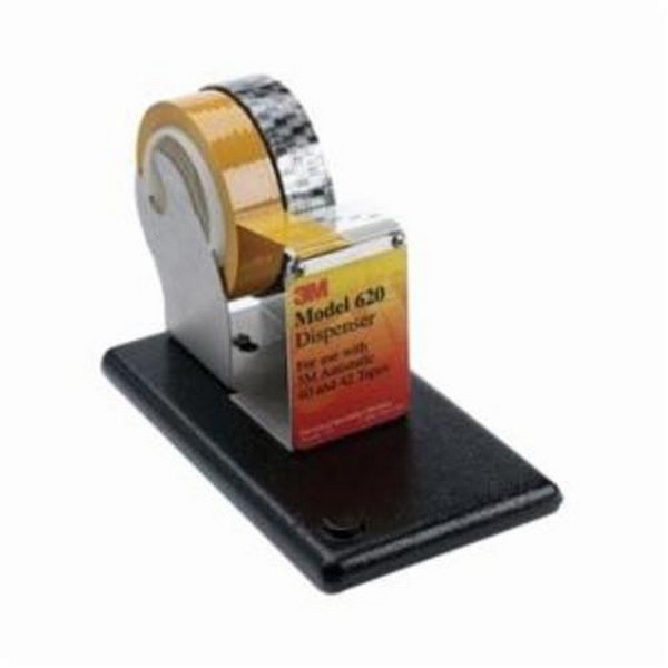 Utility Tape Dispenser, 2 Inch Tape Width, Stainless Steel, 1 Inch, 3 Inch Tape Core Diameter