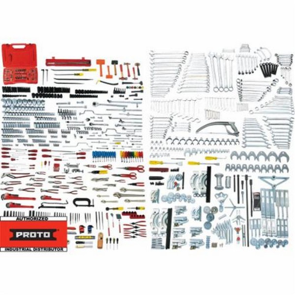 Master Technician Maintenance Tool Set, Metric/SAE, 1/4 in, 3/8 in, 1/2 in, 3/4 in Drive, 1046 Piece, For Use With: 1/16 to 2-3/8 in and 2 to 24 mm Fastener, Case Tool Storage, Tool Storage Included: Yes