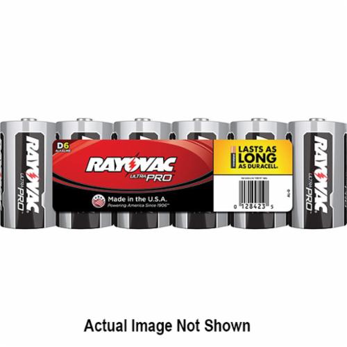 Battery, Series: ULTRA PRO™, Alkaline, 1.5 VDC Nominal, D, 6/Package