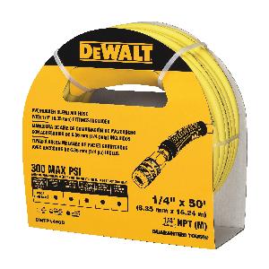 Air Hose, Premium Hybrid Blend, 1/4 in Nominal, MNPT End Style, 50 ft Length, 300 PSI Pressure Class, -30 to 150 °F, PVC/Rubber