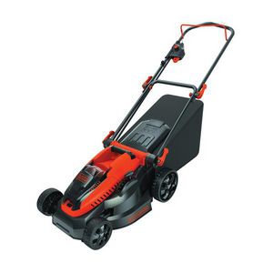 Cordless Walk Behind Mower, 16 in Cutting Width, 1-1/5 to 3-1/5 in Cutting Height, Pull Handle Drive, Rear Discharge, Foldable Handle, 6 in Diameter Front Wheel, 8 in Rear Wheel Diameter