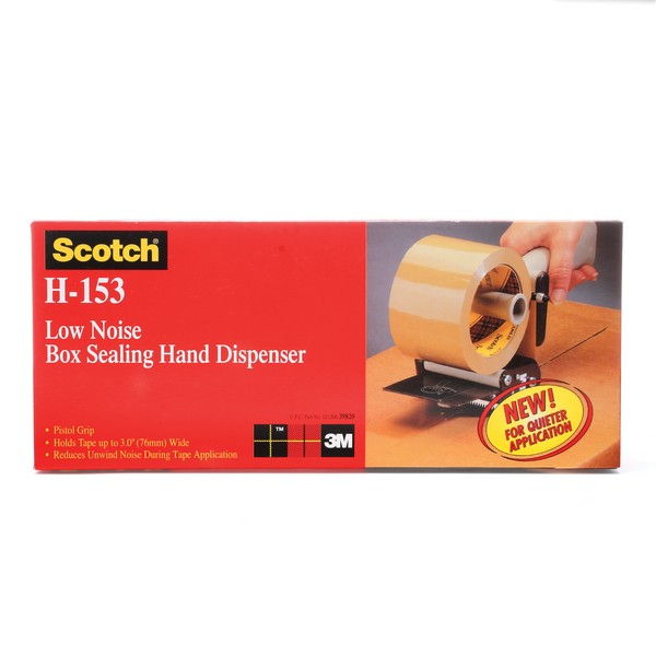 Tape Dispenser, Handheld, 3 Inch Tape Width, For Use With: Low Noise Tape, Plastic, Tan