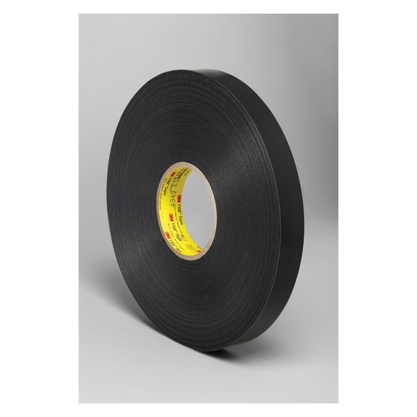 Double Sided Bonding Tape, High Strength, 36 yd Length, 1 Inch Width, 0.045 Inch Thickness , Black, General Purpose Acrylic Adhesive, Acrylic Foam Backing, 300 °F Maximum Operating, 200 °F Minimum Operating