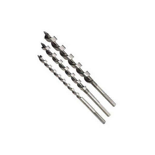 Auger Bit Set, Series: Power Drill I-100, System of Measurement: Imperial, Minimum Drill Bit Size: 1/4 in, Maximum Drill Bit Size: 1/2 in, 3 Piece, Specifications: 4-1/2 in L Twist, For Use With: I-100 Series Solid Center Auger with Cutting Spur, 7-1