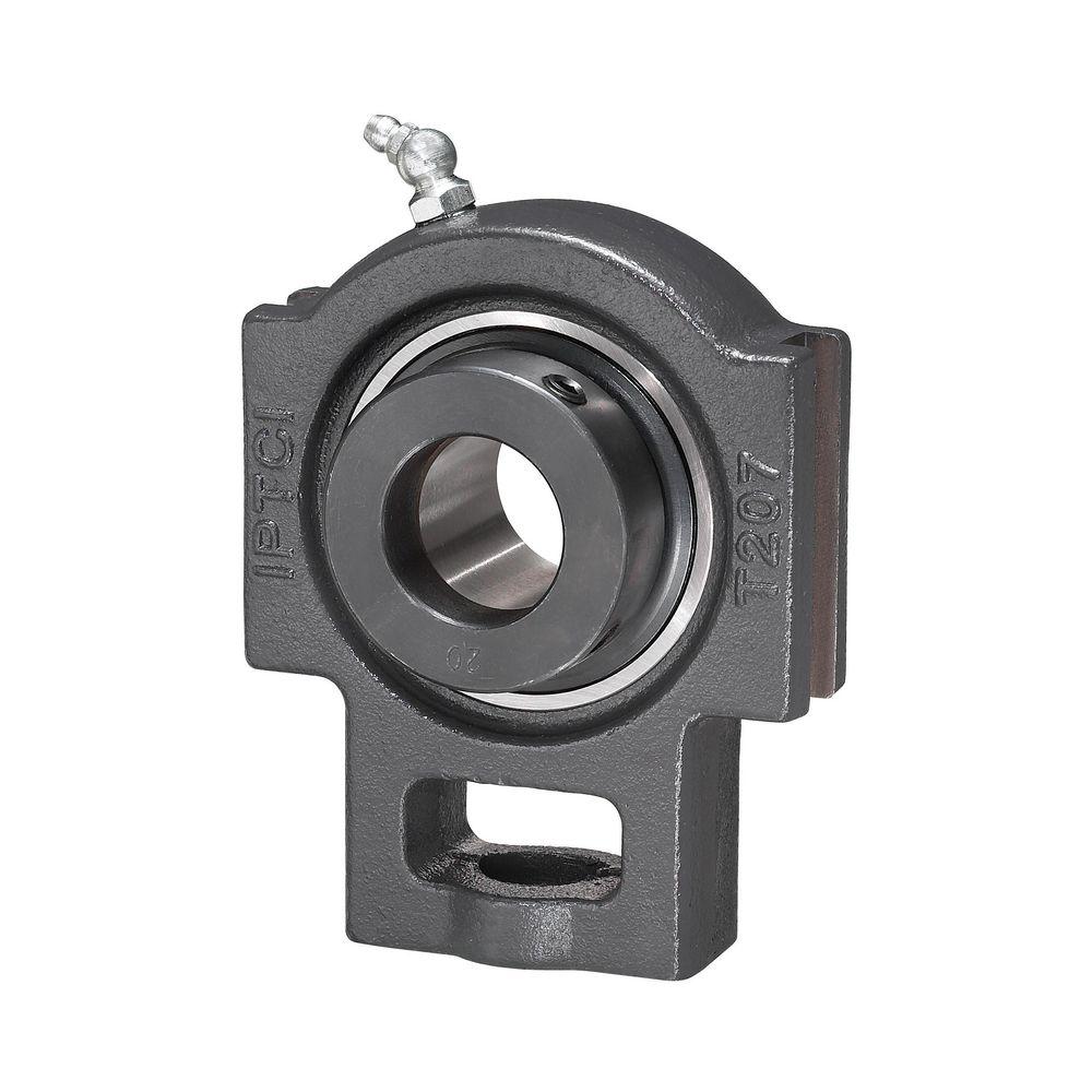 Take Up Ball Bearing, Standard, Series: NAT, 2.12 in Bore, 171 mm Length, 71 mm Width, 146 mm Height, Cast Iron Bearing