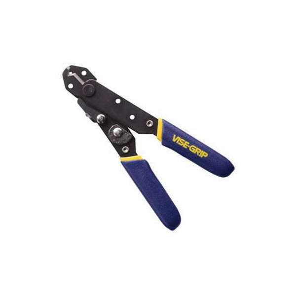Wire Stripper/Cutter, Versatile, Series: WS5, 20 to 10 AWG, 5 in Overall Length, 11/20 in L x 3/4 in W x 3/20 in THK Jaw, Steel Jaw, 3-1/4 in L Handle, Dipped Grip, Rubber Handle, Steel Body
