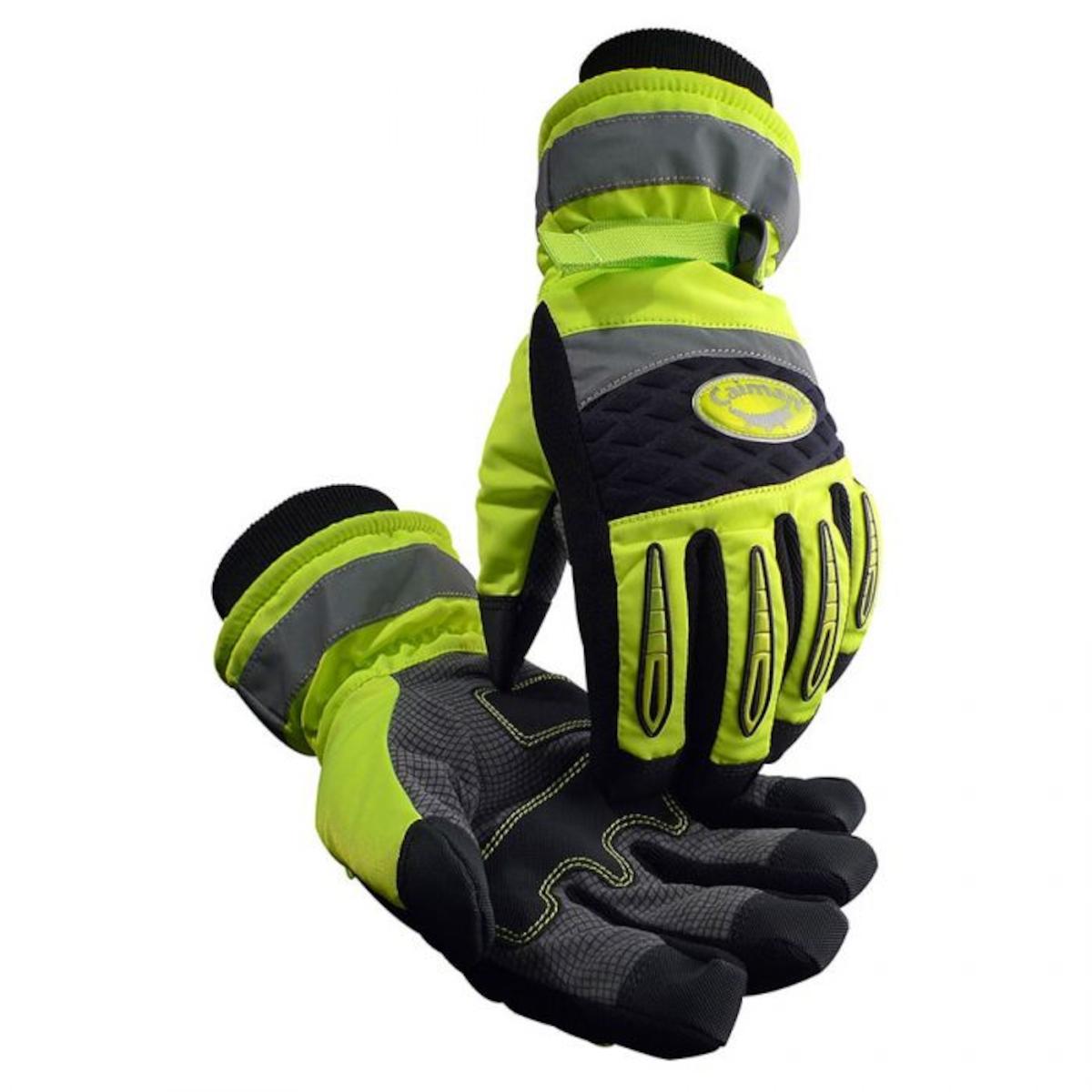 Gloves, Cold Protection, Series: 2991, Synthetic Leather Palm, Hi-Vis Yellow, Cut and Sewn Style, Thermal Micro-Fiber Lining, Slip-On Cuff
