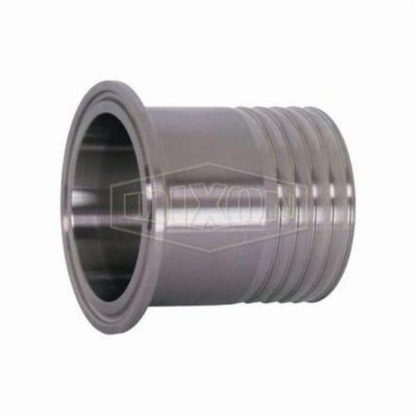 Rubber Hose Clamp Adapter, Series: 14MPHR, Fitting/Connector Type: Adapter, 8 Inch Nominal Size, Tube x Hose, 304 Stainless Steel, 3-13/32 Inch, Domestic
