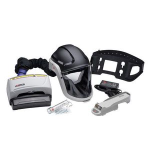 Heavy Industry PAPR Kit, Series: TR-600, Universal Size, 6-Point Textile Strap Suspension, Belt Mounting, High Capacity Rechargeable Lithium-Ion Battery, 14-1/4 Inch Overall Height, 14-1/4 Inch Overall Width, 20-3/8 Inch Overall Depth, Specifications Met: