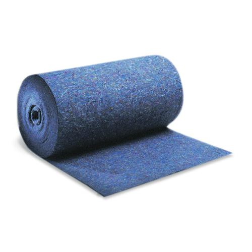 Absorbent Mat and Rug, Heavyweight, 18 Inch Length, 18 Inch Width, 38 gal Absorption, Fluids Absorbed: Universal, Cotton/Polyester Fiber, Blue/Gray