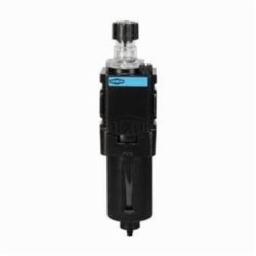 Miniature Lubricator, Series: L08, 1/4 Inch, 57.5 scfm, 150 psi, Polycarbonate Bowl, 32 to 125 °F, Zinc