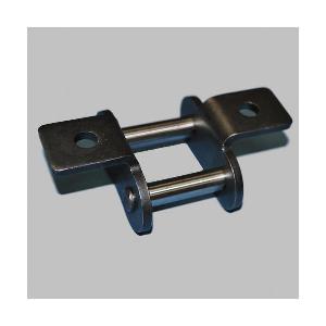 Connecting Link, #50 Chain, 5/8 in Pitch, 0.874 in Overall Width, 0.2 in Pin Dia, 0.591 in H Link Plate, 0.079 in THK Link Plate, Carbon Steel