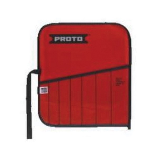 Tool Pouch, For Use With: J86BS2 Cold Chisel Set, 7-Pocket, Canvas, Red, 9 in L x 3/16 in H