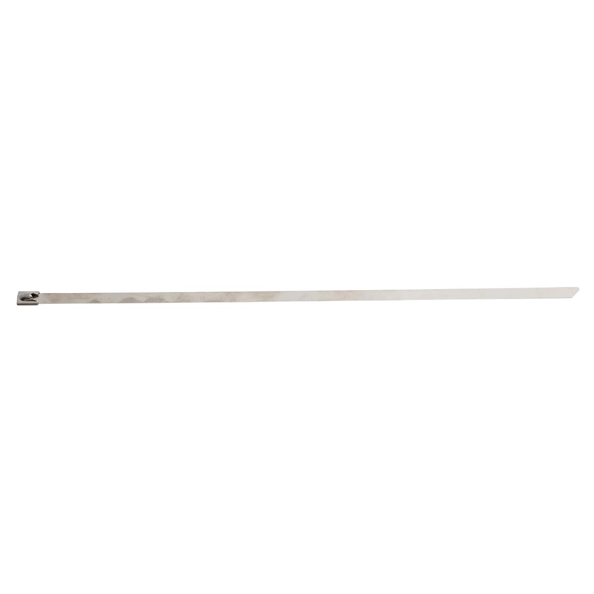 Cable Tie, 14.566 Inch Length, 0.311 Inch Width, 0.02 Inch Thickness, -112 to 1500 °F, B-7316 Stainless Steel, Steel