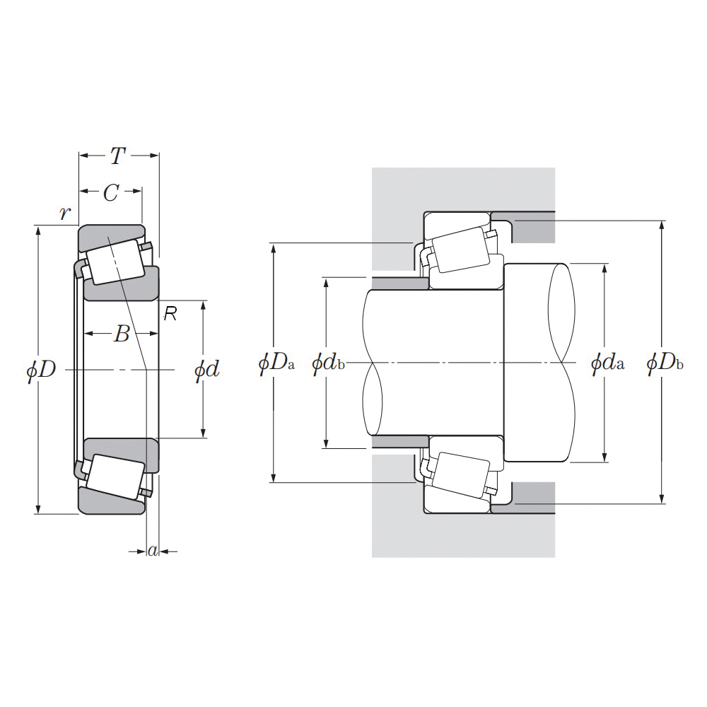 Tapered Roller Bearing Assembly, 1.1811 Inch Inside Diameter, 2.4409 Inch Outside Diameter, 20 mm Cone Width, 17 mm Cup Width