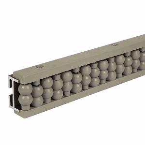 Channel Beadwall, Specifications: 170 °F, Aluminum, Gray, 48 Inch Length x 1.13 Inch Width x 1.95 Inch Height
