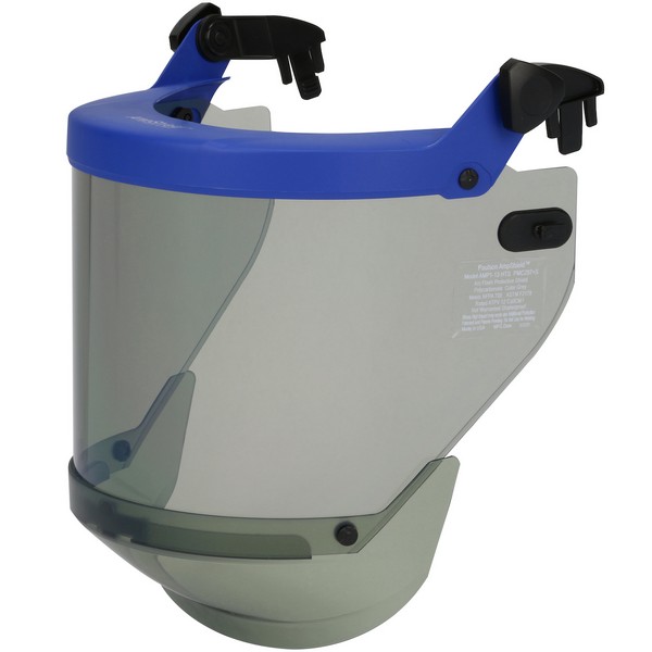 Arc Protective Shield, High Transparency Universal, For Use With: Arc Protection Hard Hat, Gray Visor