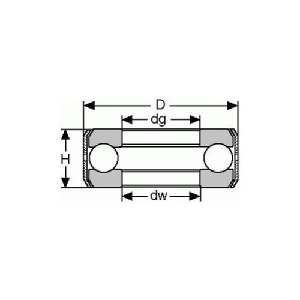 Thrust Bearing, Ball, 2-7/16 Inch Bore, 3-27/32 Inch Outside Diameter, 1 Rows, 0.812 Inch Width, Single Thrust Direction