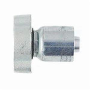 Permanent Crimp Coupling, Straight, Series: 7610/CS, 3/4 in Hose, 1-1/2 in, Female Ground Joint NSPM, 3.7 in Length, 1.57 in Cutoff Allowance, Steel
