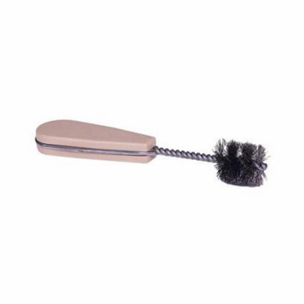 Maintenance Tube Brush, Industrial Grade Performance Line, 1 in Brush Dia, 1 in Brush Length, 6-1/2 in Overall Length, Steel Fill, Single Spiral, Single Stem