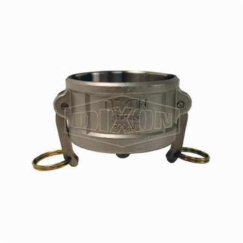 Cam and Groove Dust Cap, Type DC, Fitting/Connector Type: Cap, 4 Inch Nominal Size, 3-27/32 Inch Length, 316 Stainless Steel, Domestic