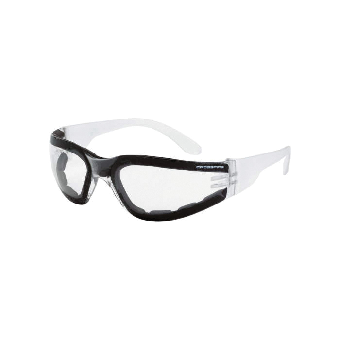 Safety Glasses, Universal Size, Hard Lens Coating, Anti-Fog Lens, Frameless, Clear Frame, Foam Lined EVA Frame, Polycarbonate Lens, Yes % UV Protection, Specifications Met: ANSI Z87.1