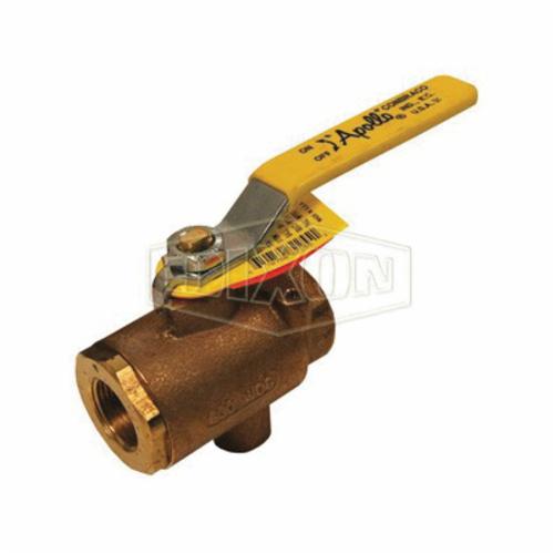 Ball Valve, 3/4 Inch Nominal, 125 psi, Bronze Body