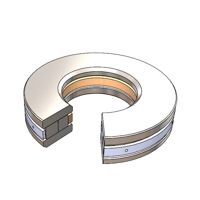 Thrust Bearing, Cylindrical, Series: TP, 12 in Bore, 18.002 in OD, 1 Rows, 3.75 in Width, Through Hardened Steel Bearing