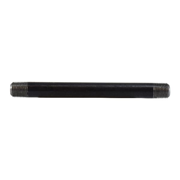 Pipe Nipple, 1/8-27 Nominal, NPT End Style, 2-1/2 Inch Length, SCH 80/XH Schedule, 850 psi Pressure, -200 to 150 °F, Seamless Method of Manufacture, Steel, Black