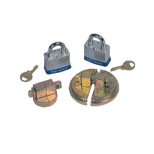 Drum Lock Set, For Use With: 55 gal Steel Drums, Zinc, Brass