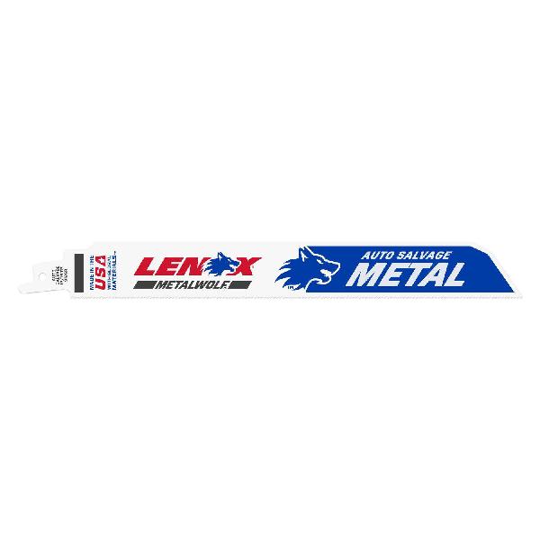 Reciprocating Saw Blade, Bi-Metal Straight, 9 in Length, 1 in Width, 0.042 in Thickness, 12/16 TPI, Applicable Materials: Ferrous Metal