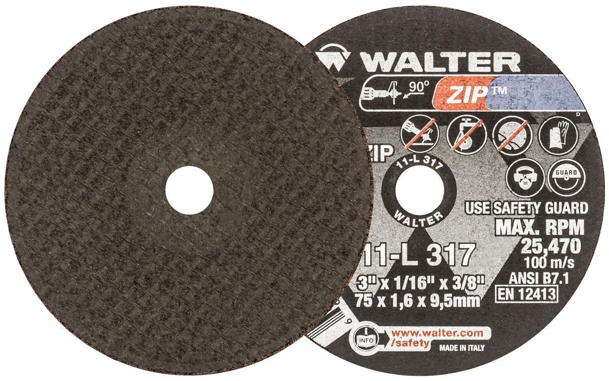 3 x 1/16 x 3/8 Zip Cut-Off Wheels 25/BX