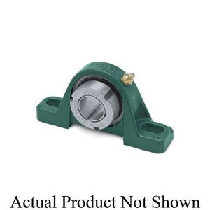 Pillow Block Ball Bearing Unit, Normal Duty, 3.69 to 4.5 in Bolt Centers, 1.31 in Centerline, 5-1/2 in Length, 1.46 in Width, 2.64 in Height, Two-Bolt Base Mounting, Round Bore, 1.4 in Base Width, Grip-Tight® Adapter Mount Locking Device, Single Lip