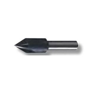 Center Reamer/Countersink, Single End, Series: 610, 1/2 in Diameter Body, 2 in Overall Length, Straight Shank, 3/8 in Shank Diameter, 4 Flutes, Right Hand Cutting Direction, 60° Included Angle, 30 ˚Centerline Angle, HSS, Steam Oxide