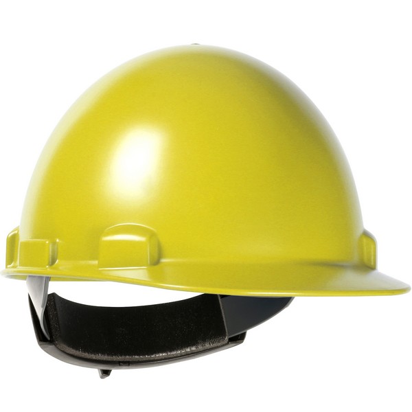Hard Hat, Cap Style Non-Vented Smooth Dome, Series: 280-HP841SR, Universal Size, Fits Minimum Hat Size: SZ 6, Fits Maximum Hat Size: SZ 8, Yellow, Foam Polyethylene/Nylon, 4-Point Quick-Release/Textile Suspension, ANSI Electrical Class Rating: Class