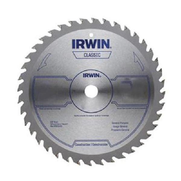 Circular Saw Blade, Corded Portable, 7-1/4 in Diameter, 0.055 in Thickness, 5/8 in Arbor, ATB Teeth, 40 Teeth, 20° Tooth Angle, 8300 RPM Maximum, 2-1/2 in Cutting Depth, 0.087 in Kerf, Carbide Cutting Edge, Applicable Materials: Wood