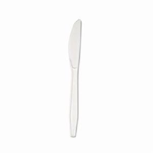 Disposable Knife, Heavyweight, Polystyrene, White
