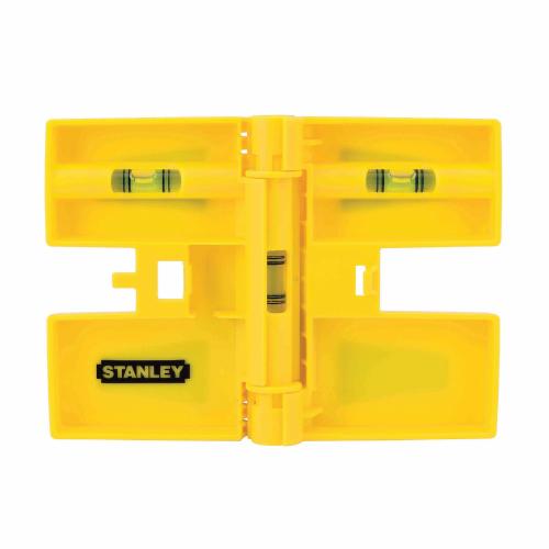 Post Level, Magnetic, 0.0005 in Accuracy, 6-1/8 in Length, 5.19 in Width, 0.69 in Height, 3 Vials, Aluminum, Yellow