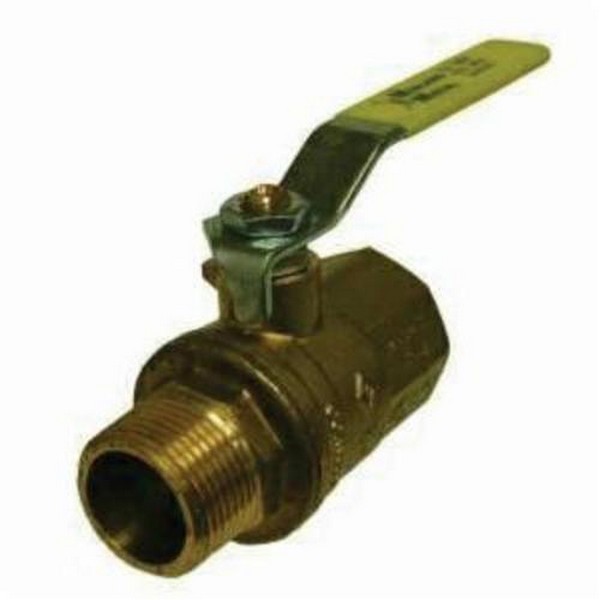 Ball Valve, 3/4 Inch Nominal, MIP x FIP, 600 psi WOG, 150 psi WSP, -20 to 248 °F, Full Port, Media: Cold Water, Oil, Gas and Saturated Steam, CW617N Polished Chrome Brass Ball, CW617N Forged Brass Body, CW617N Brass Stem/PTFE Ball Stem/PTFE Stem Antif Seat Trim, NBR 80 O-Ring, 1.77 Inch Height X 2.75 Inch Width, Import