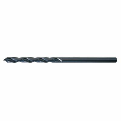 Aircraft Extension Drill, #1 Drill - Wire, 0.228 in Drill - Decimal Inch, 6 in Overall Length, 2-5/8 in Cutting Depth, 2 Flutes, Spiral Flute, 2-5/8 in Flute Length, 0.228 in Shank, Straight Shank, 135° Point, Split Point, HSS, Oxide Treated